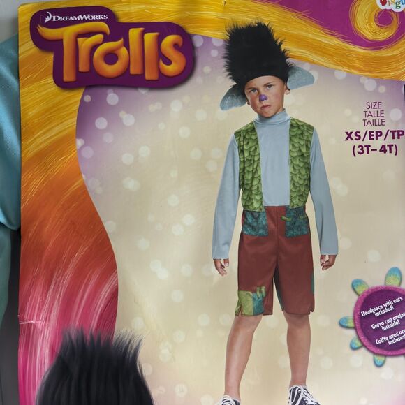 Disguise Dream Works Trolls BRANCH Child Halloween Costume Size XS 3T-4T #S - Picture 1 of 4